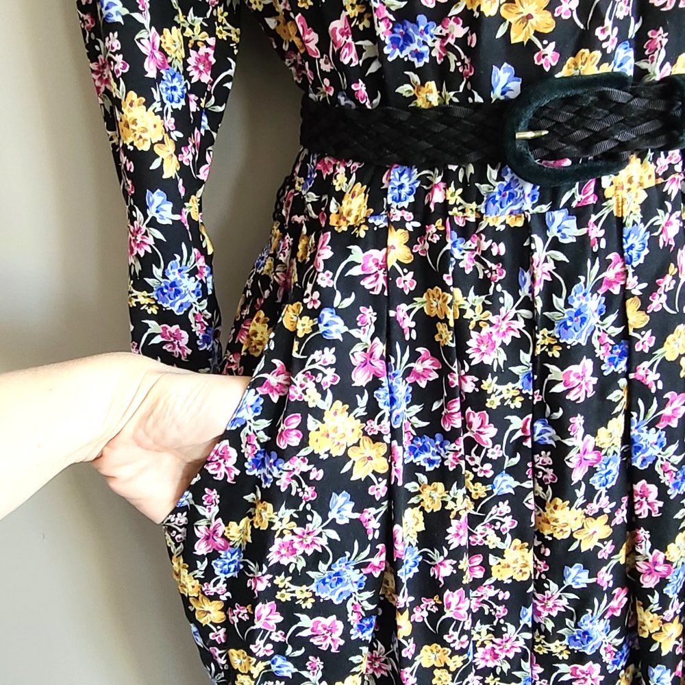 Karin Stevens vintage new with tag floral summer maxi dress. New old stock. - Picture 4 of 11